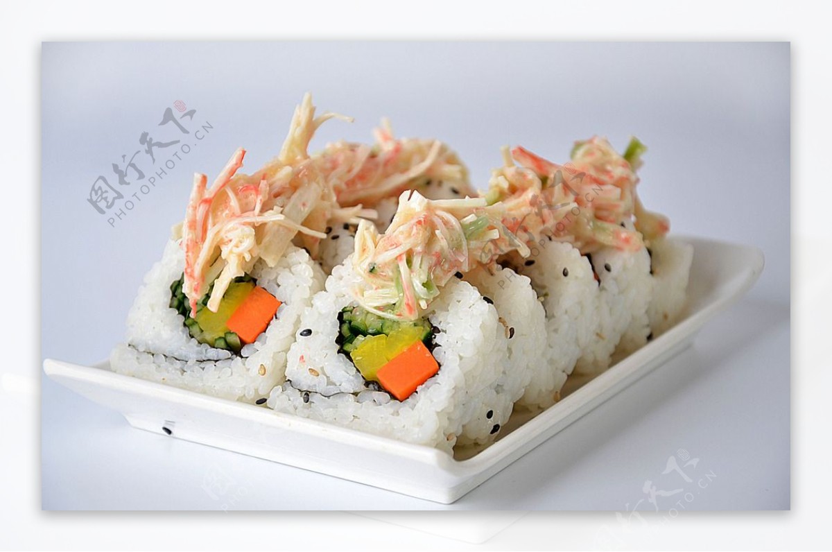 蟹肉寿司图片