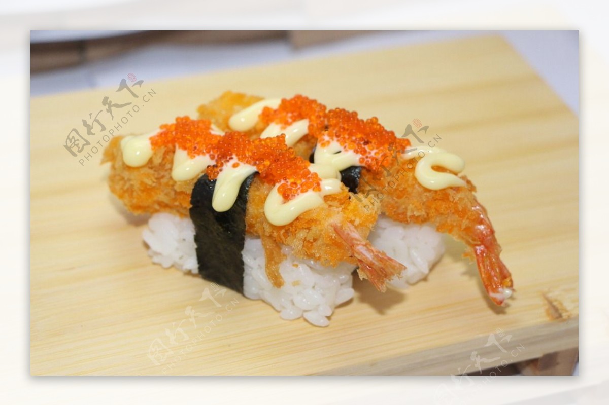 吉列虾寿司图片
