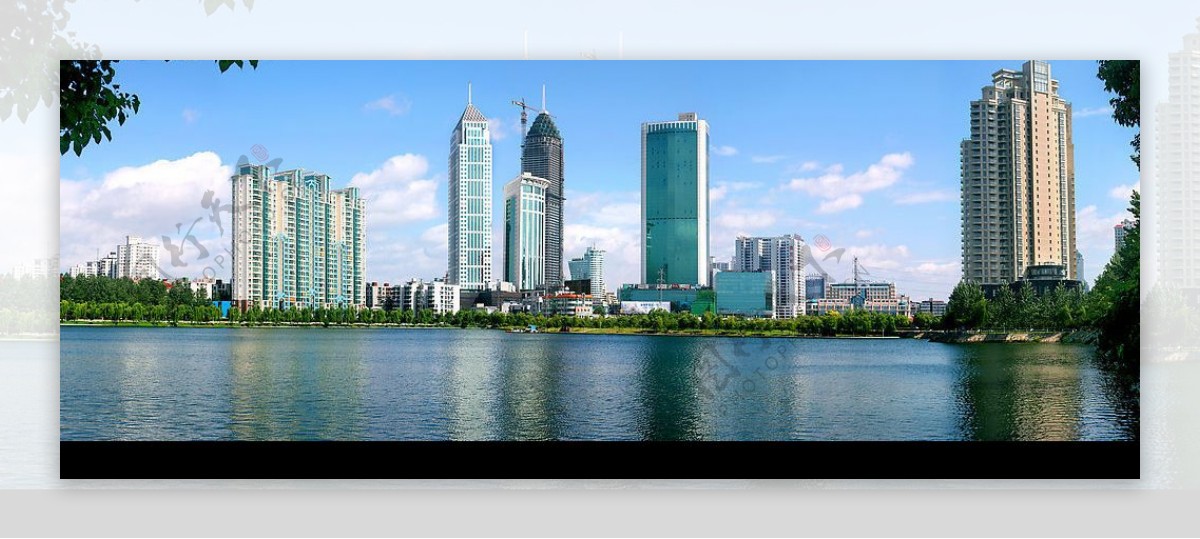 武汉市建设银行大楼全景图片