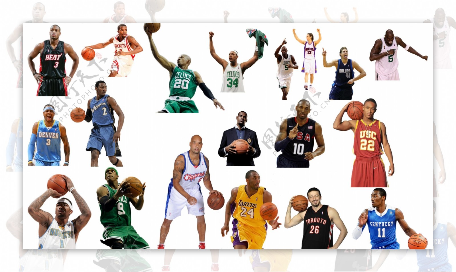 NBA篮球运动员图片