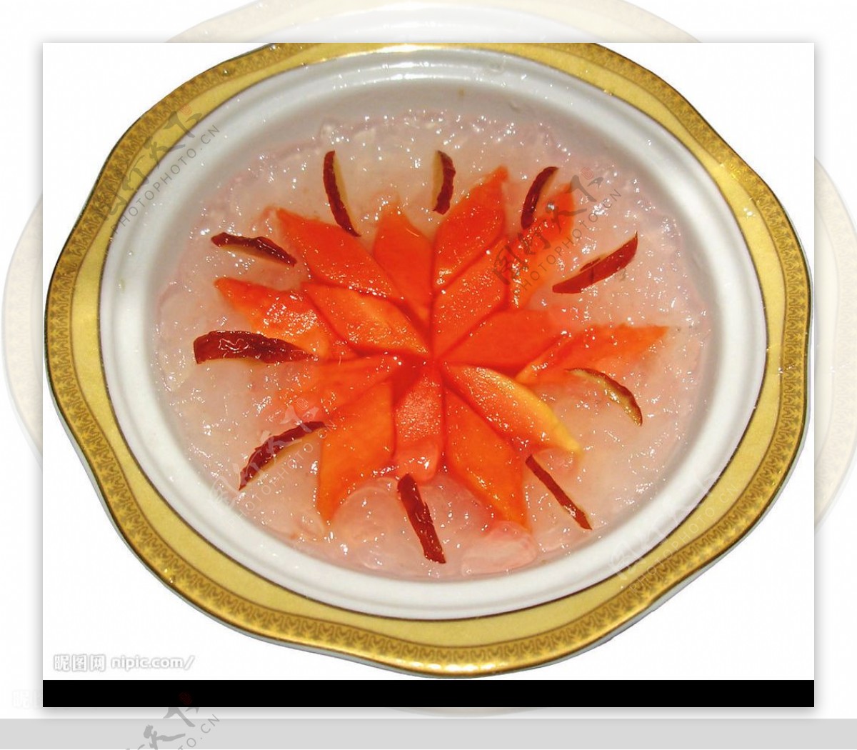 冰糖木瓜雪蛤图片