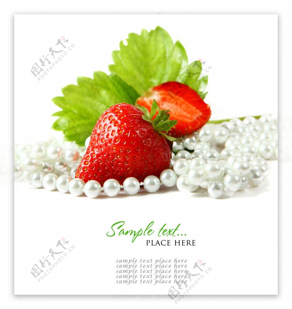 爱心草莓项链图片