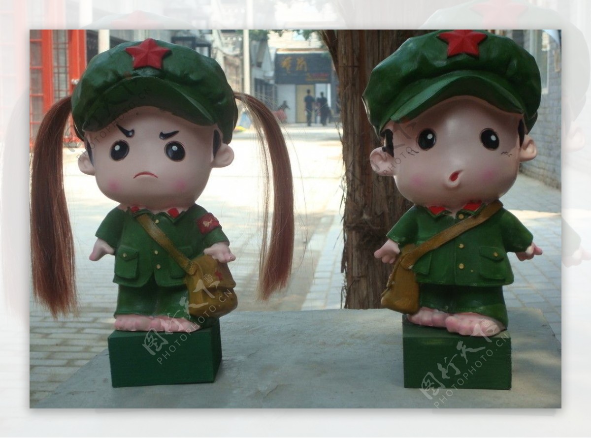 红军人物雕塑图片