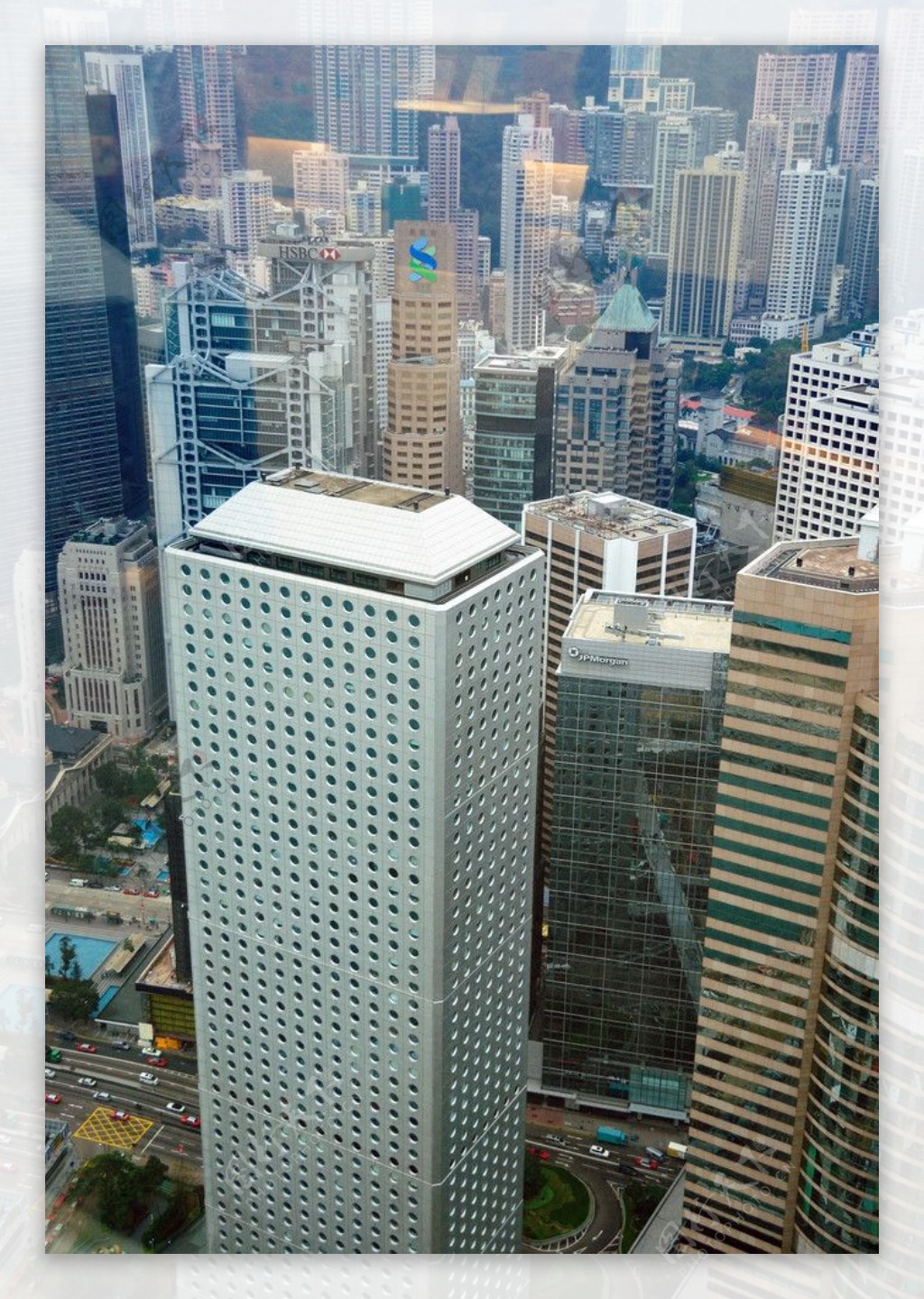 香港高樓林立的中環商務區图片