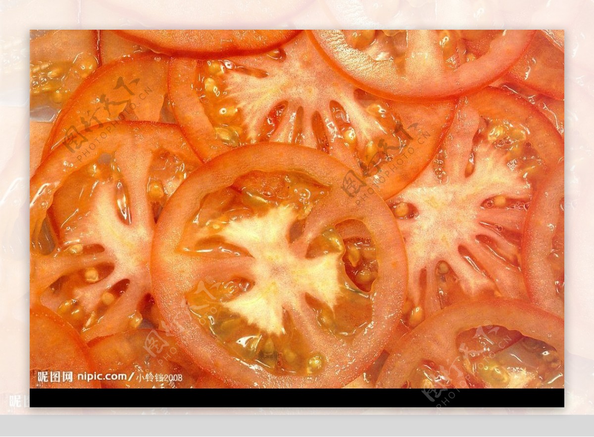西红柿切面图片