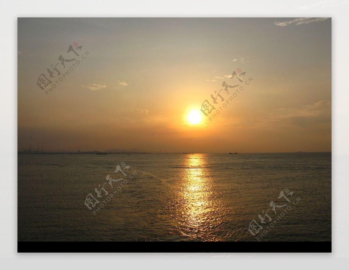 青岛夕阳图片