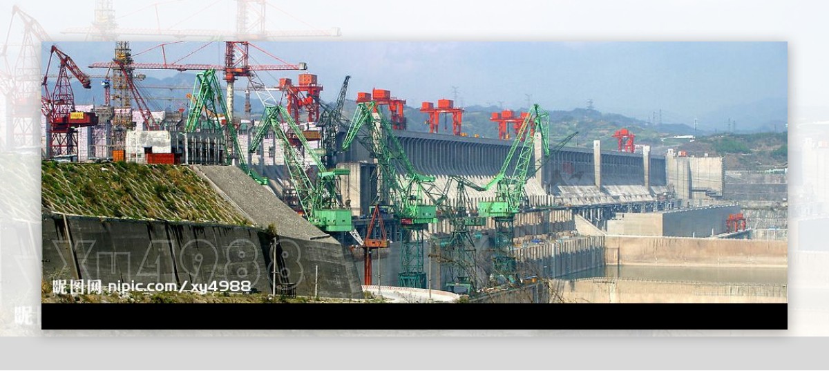 建设中的长江三峡工程图片
