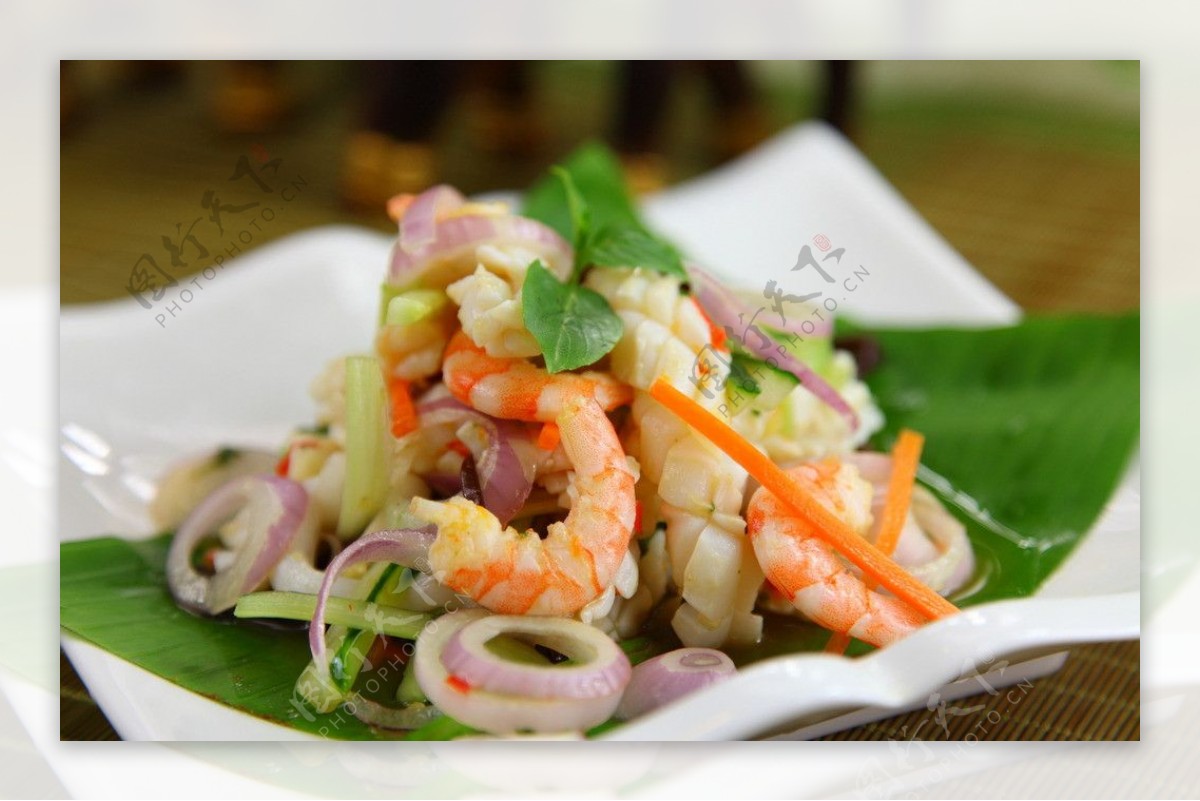 泰式海鲜沙律图片