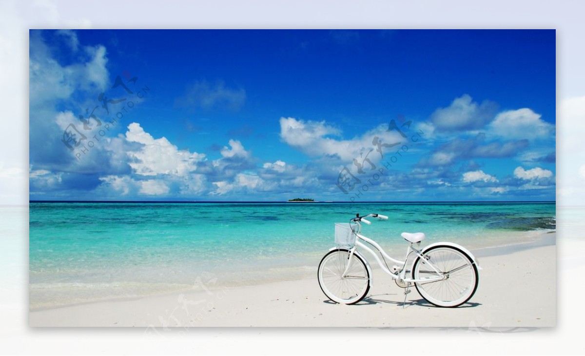 马尔代夫天堂岛海边风光图片