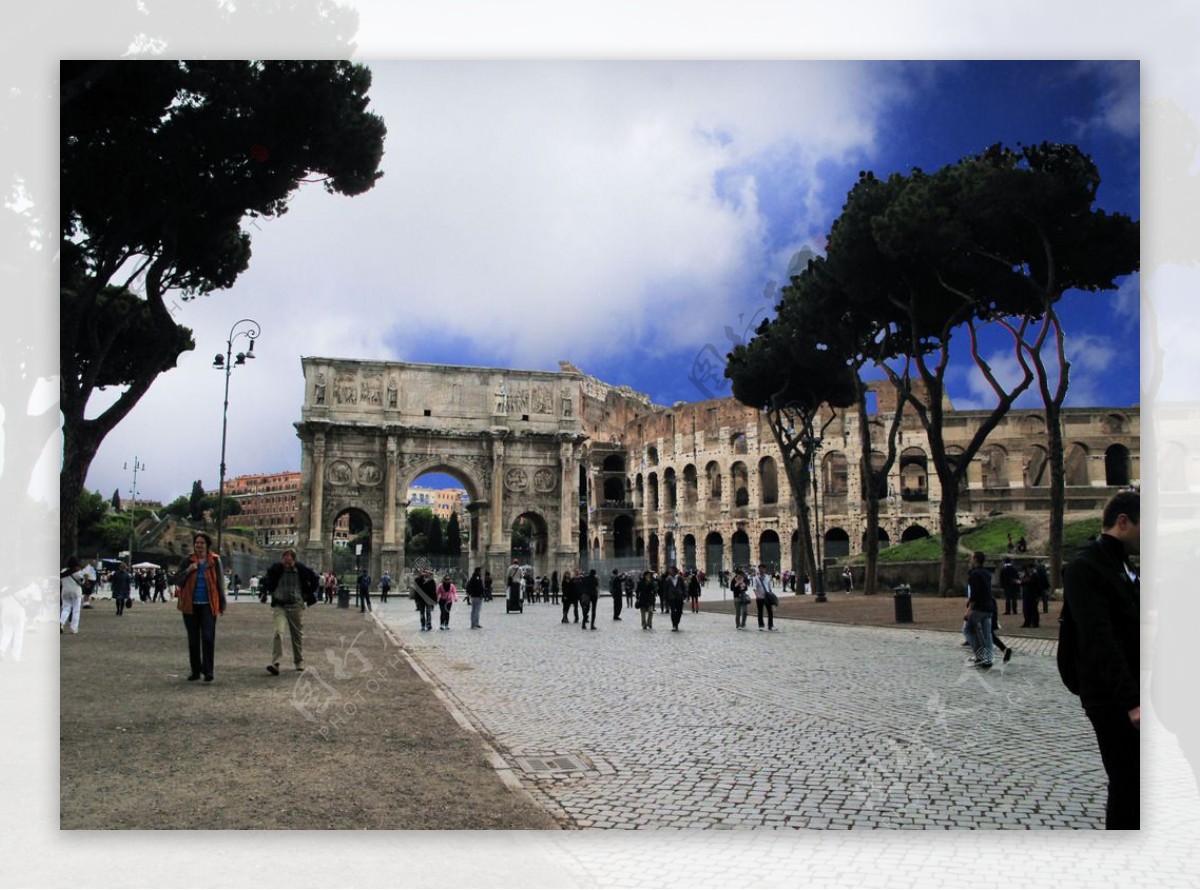 罗马君士坦丁凯旋门图片