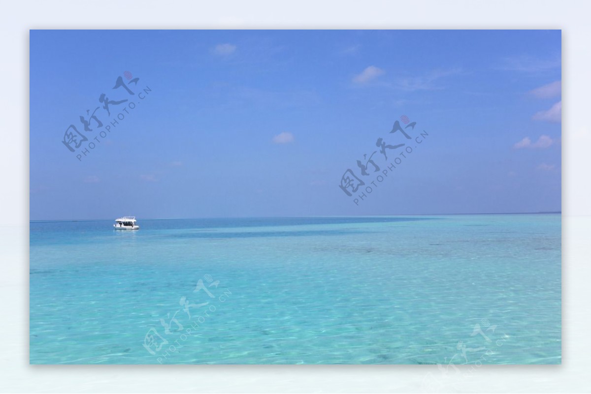 马尔代夫小岛快艇图片