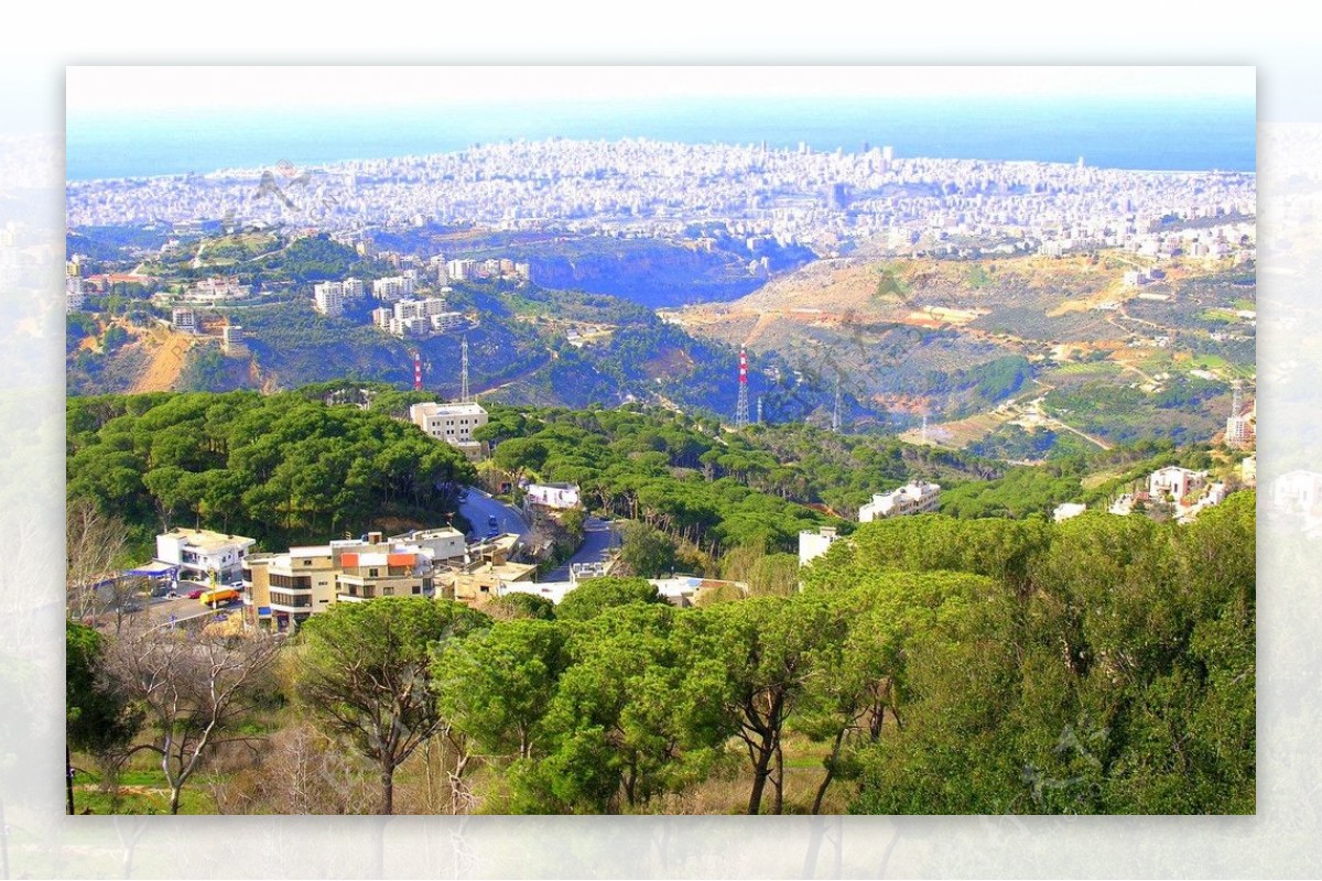 黎巴嫩贝鲁特俯瞰图片