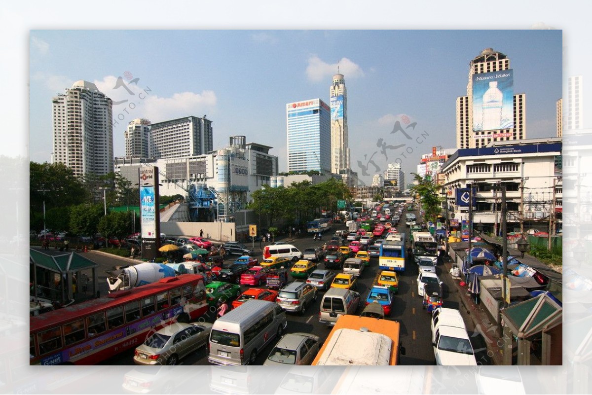 曼谷市内街景图片