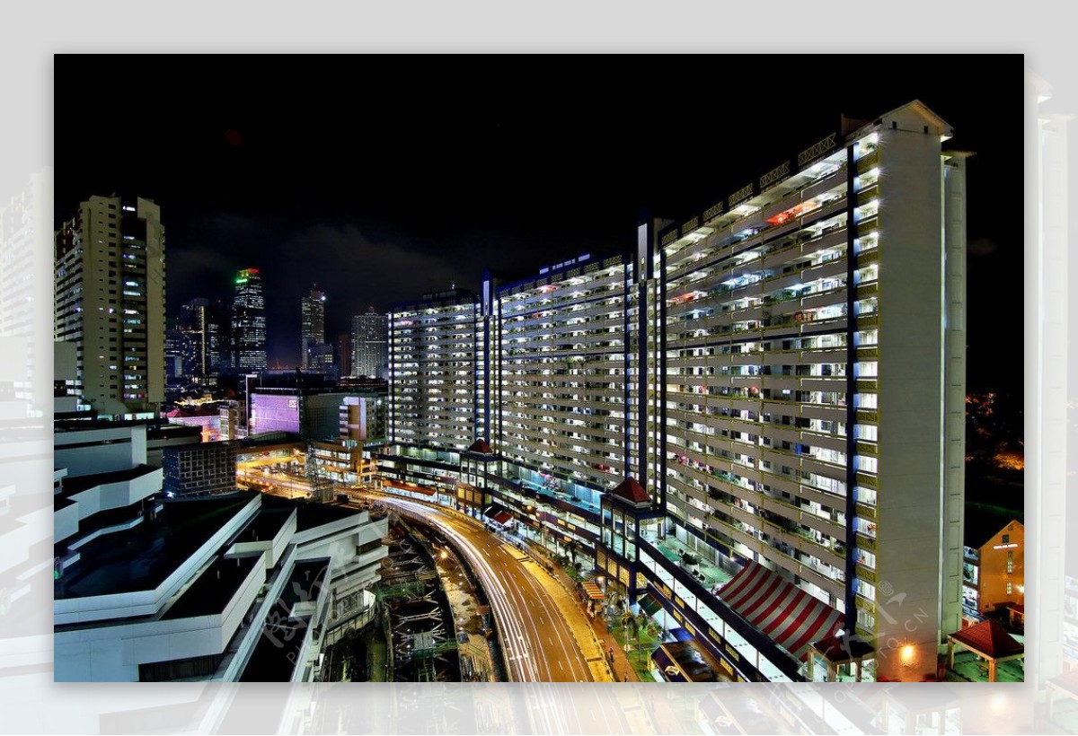 新加坡迷人夜景图片