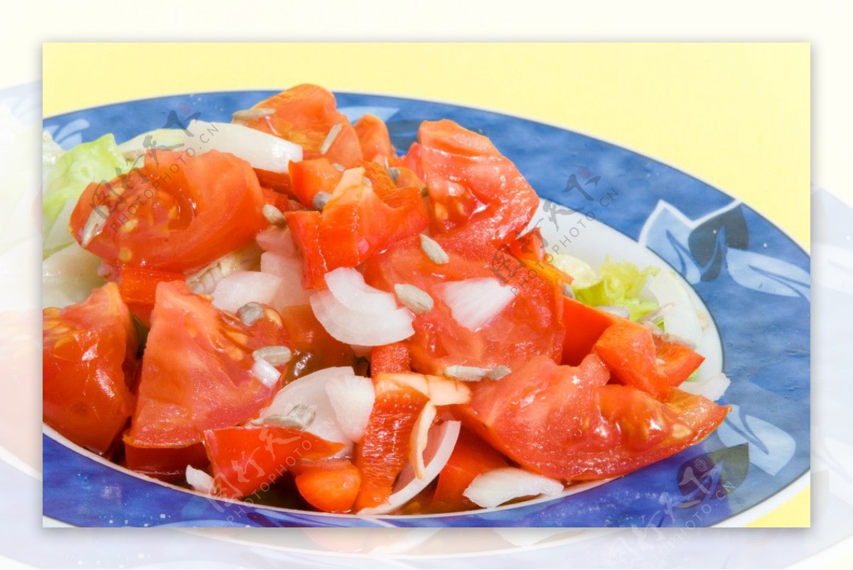 西红柿蔬菜沙拉图片
