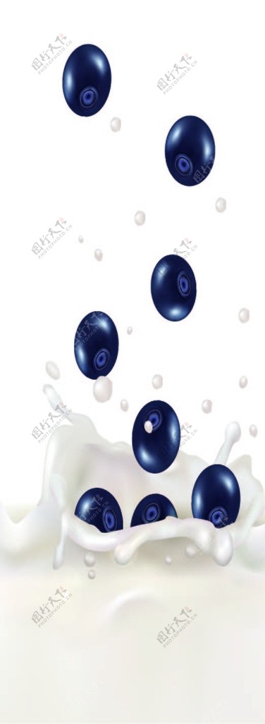 蓝莓牛奶图片