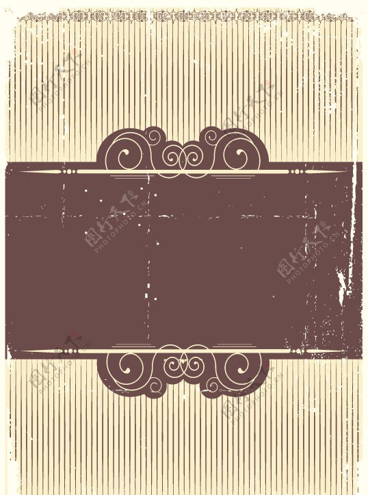 古典花纹边框矢量素材图片