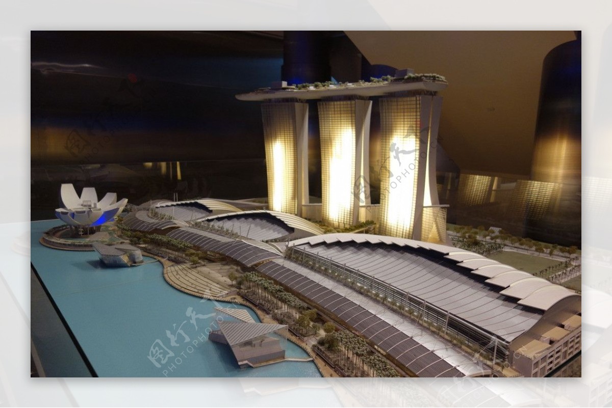 新加坡滨海湾模型图片