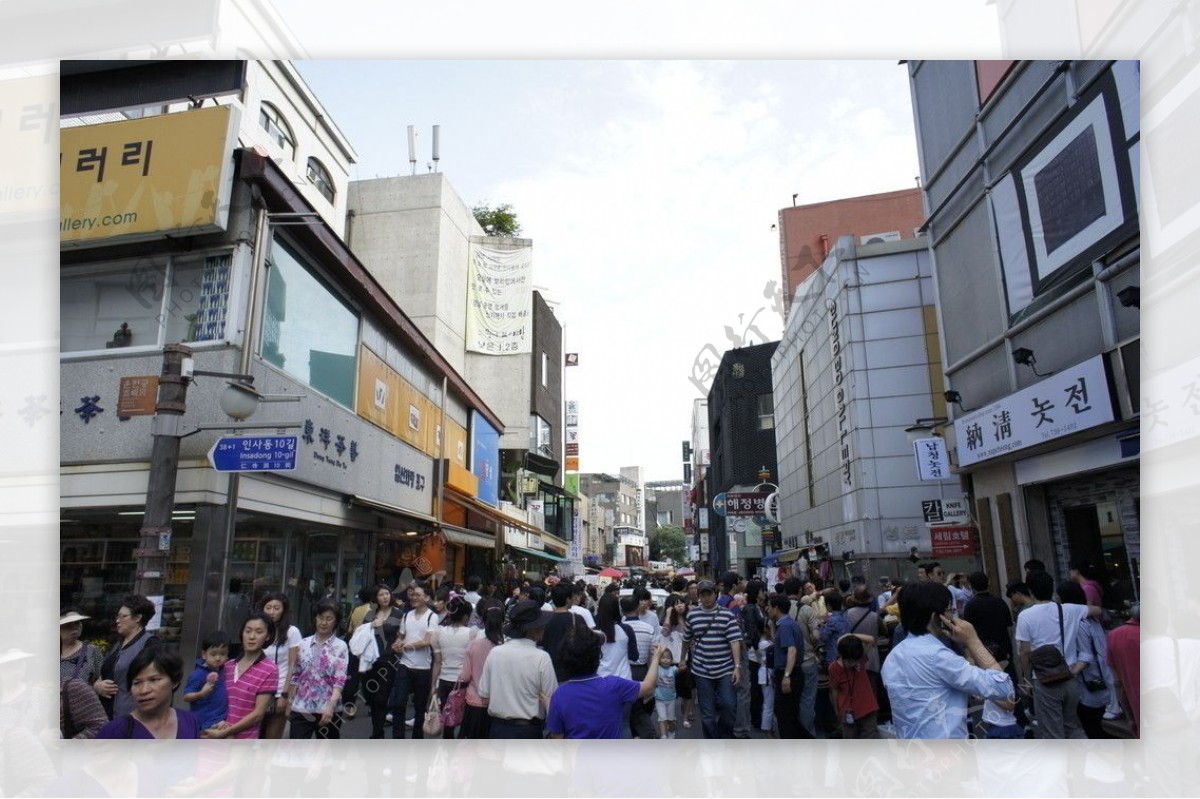 韩国首尔仁寺洞街景图片