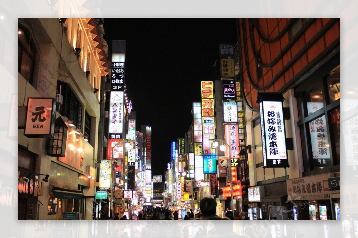 日本夜市图片