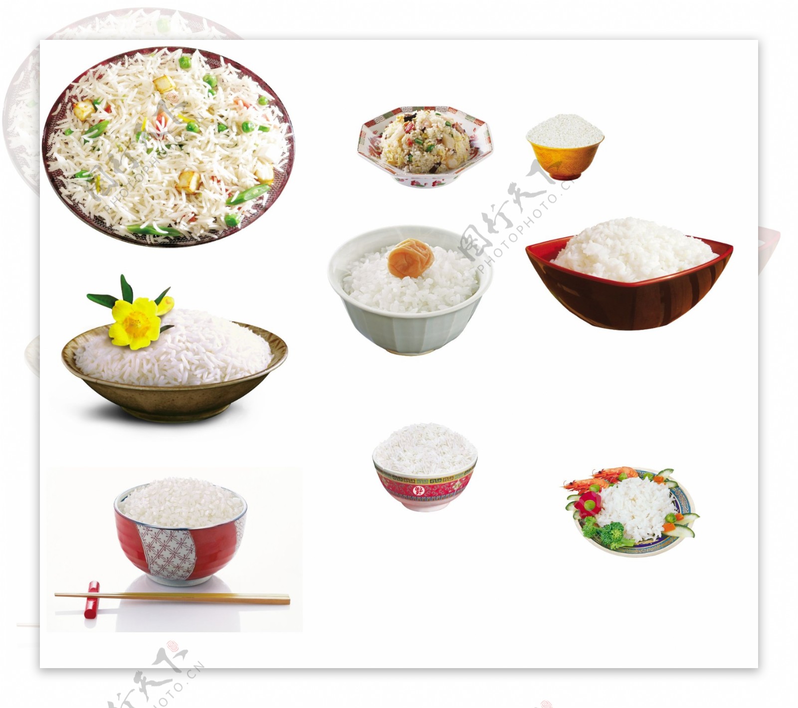 米饭饭碗图片