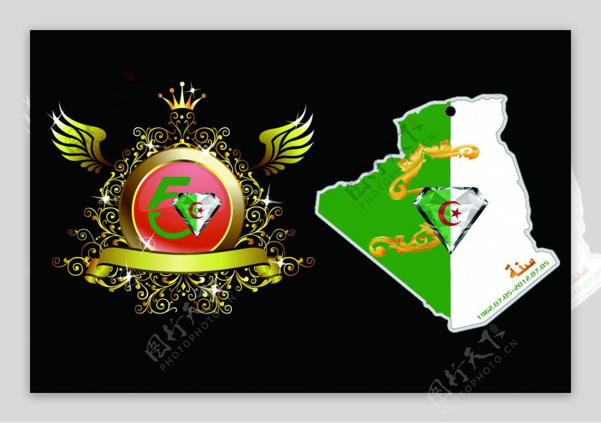 徽章阿尔及利亚图片