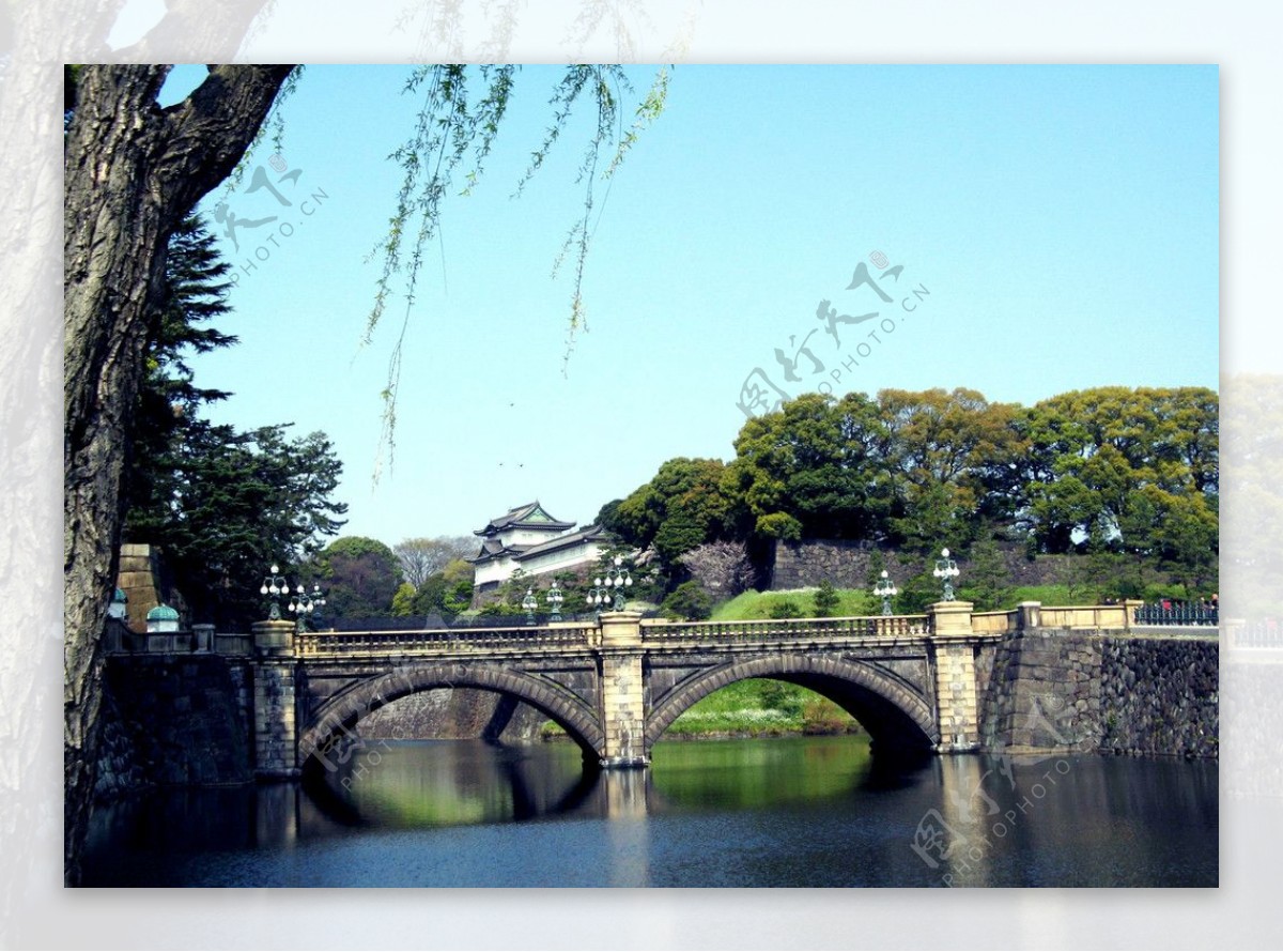 东京皇居二重桥图片