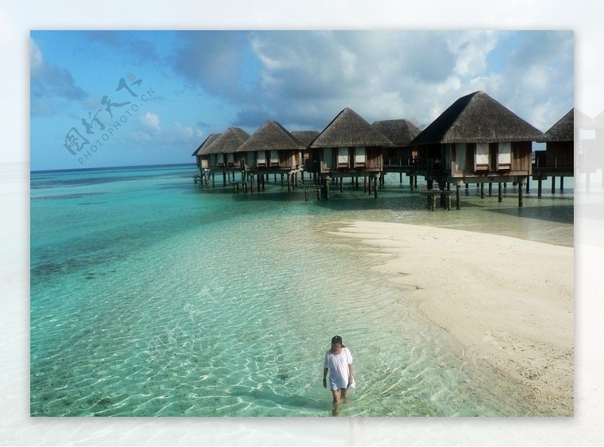 马尔代夫伦格里岛水上旅馆图片