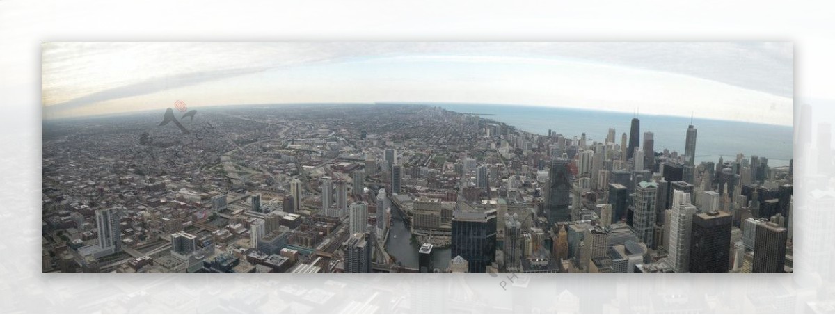 芝加哥全景俯瞰图片