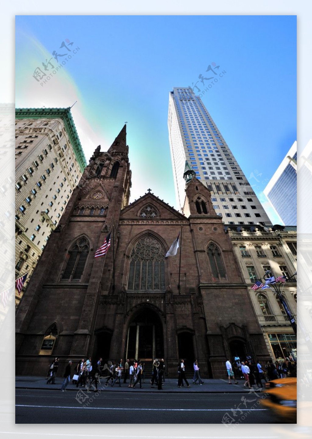 纽约曼哈顿三一教堂图片