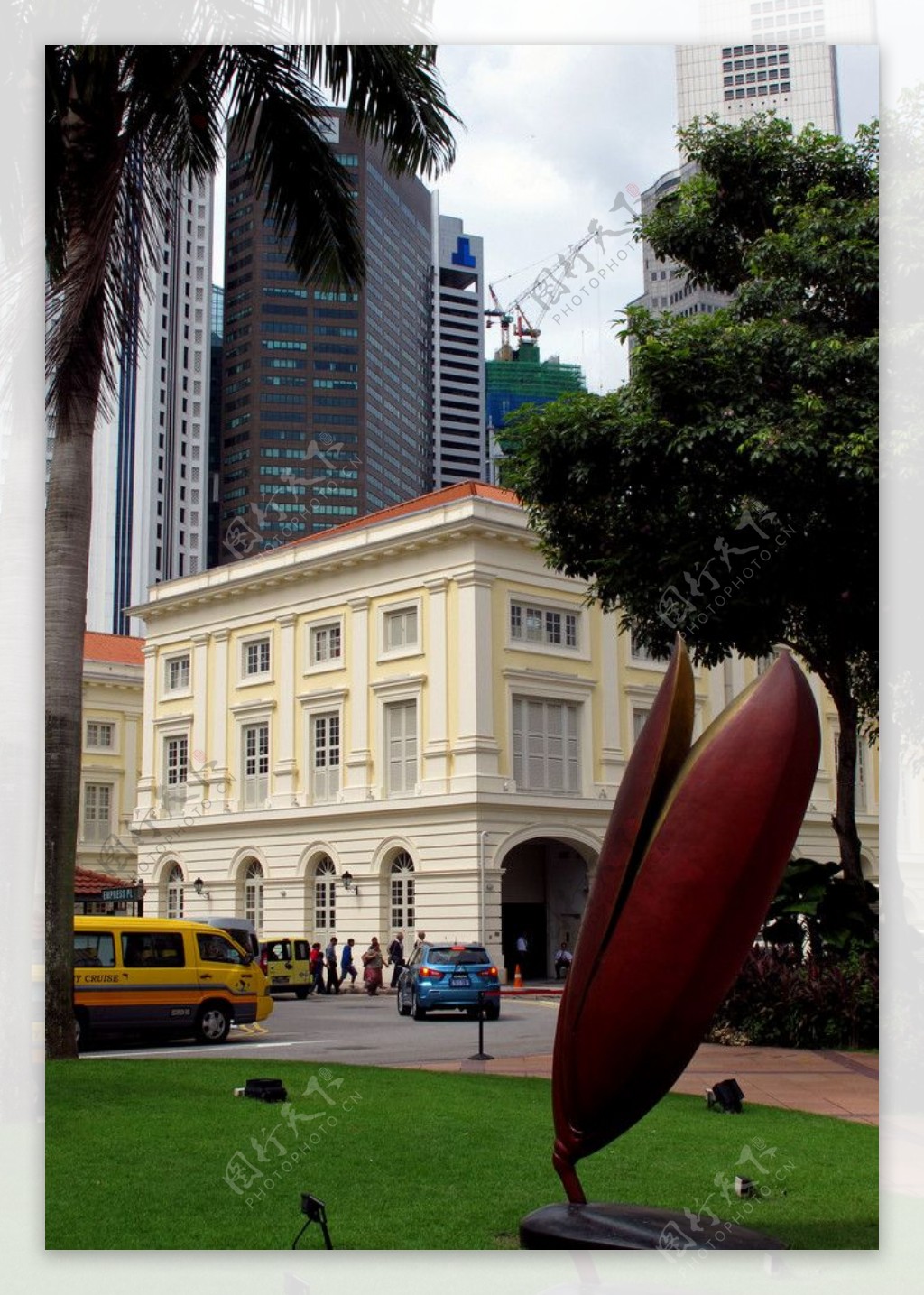 新加坡城市建筑和街头雕塑图片