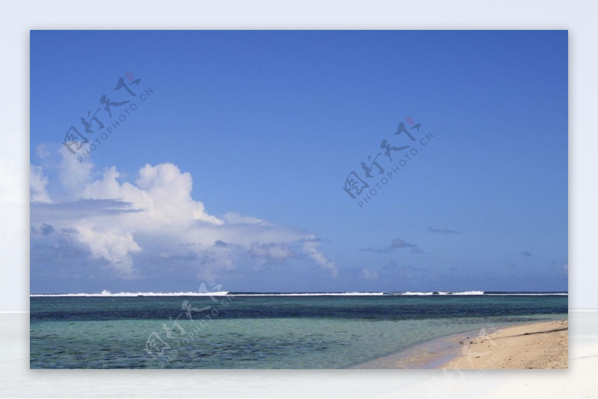 毛里求斯心旷神怡的海景图片