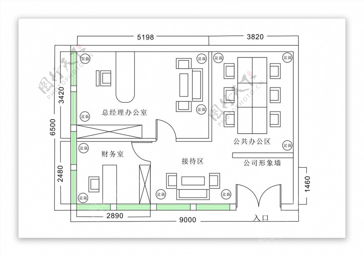 某小型办公空间设计.图片