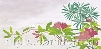 日本传统图案矢量素材21花卉植物图片