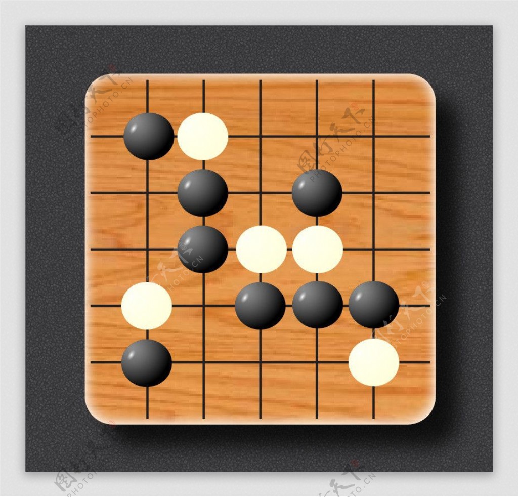 五子棋黑白棋图片