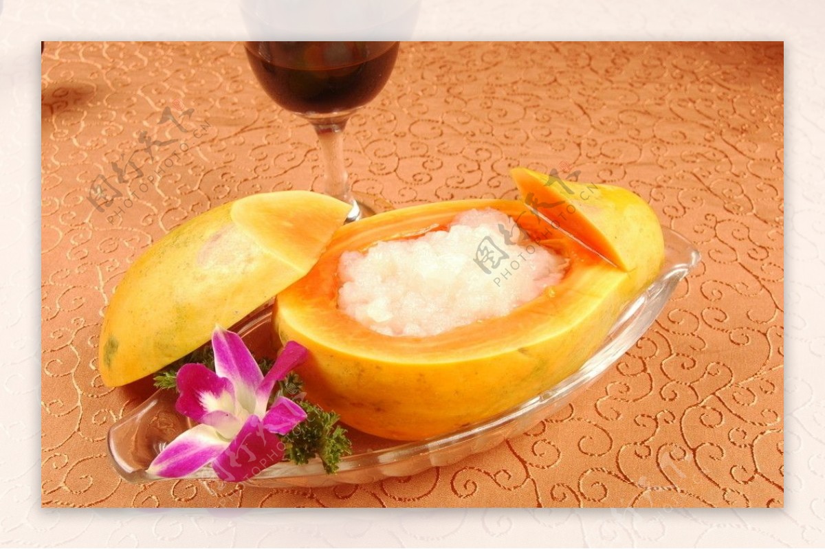 木瓜椰浆炖雪蛤图片