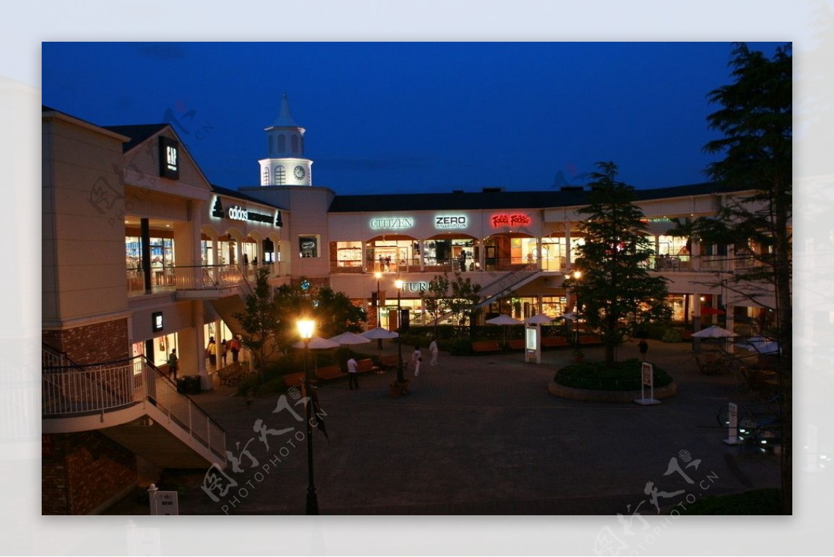 日本关西临海购物城夜景图片
