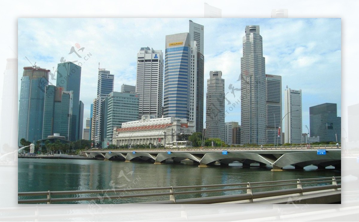 新加坡河风景图片