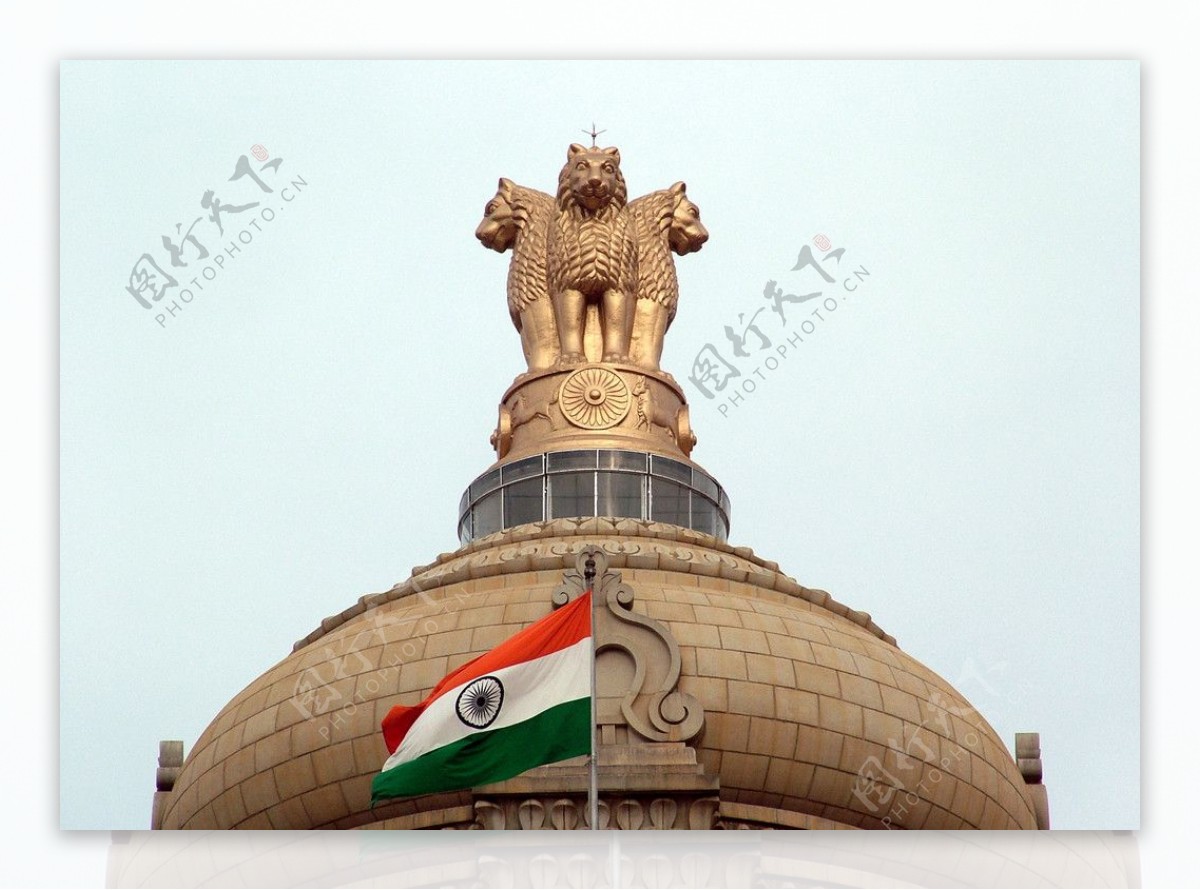 印度新德里國會大廈圓頂图片