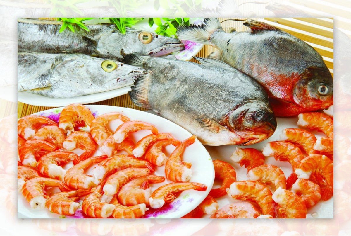 水产鱼虾组合图片