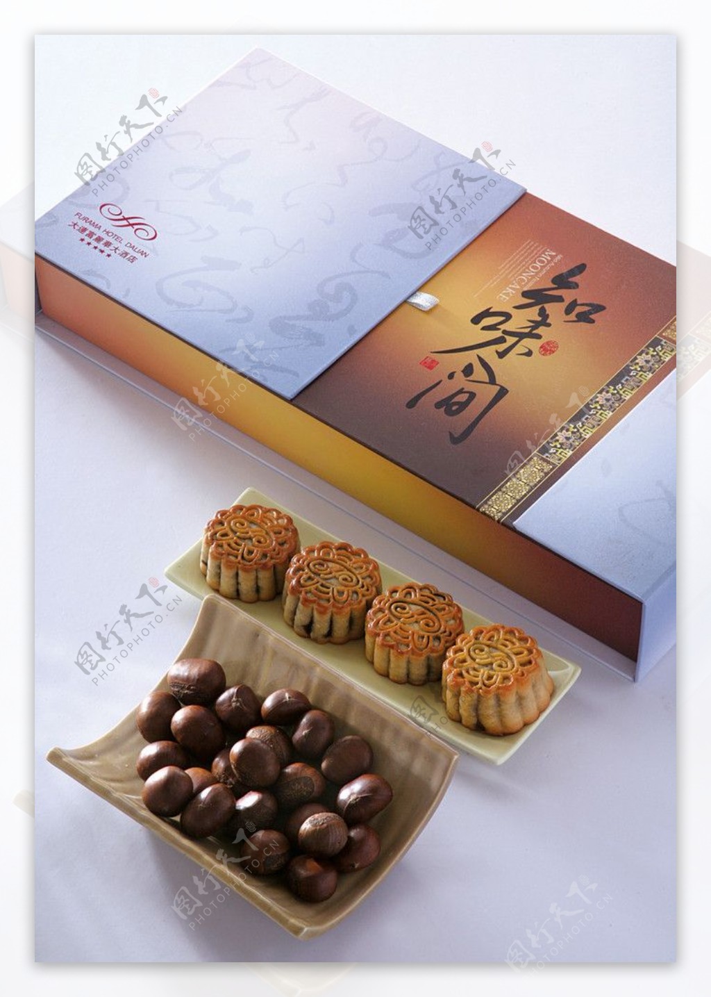 八月十五中秋节美食月饼图片