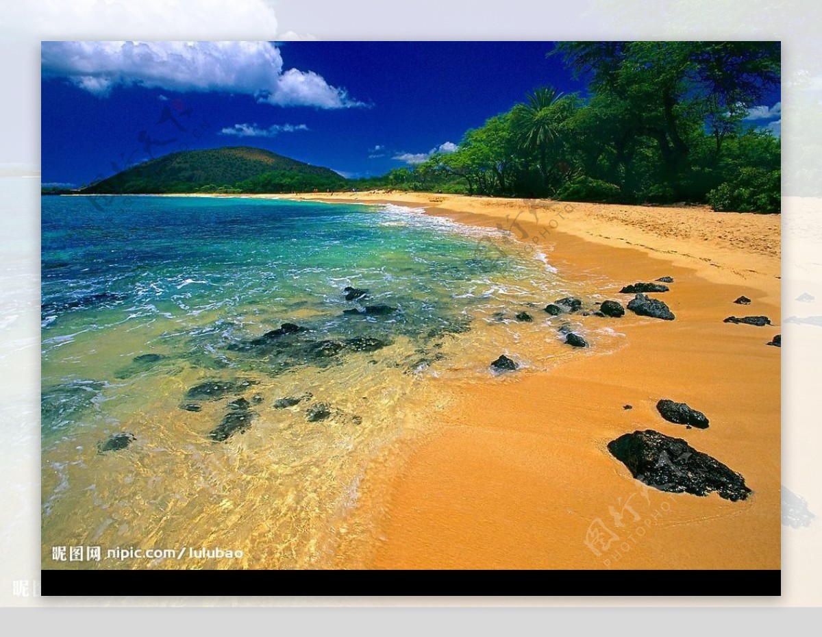 夏威夷毛伊岛海滩图片