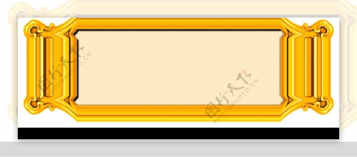 已经很难找的金质喷画边框素材13图片