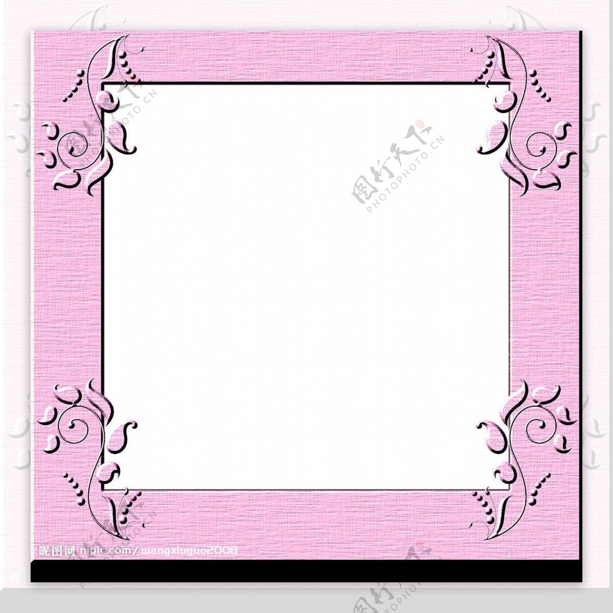 粉色镜框图片