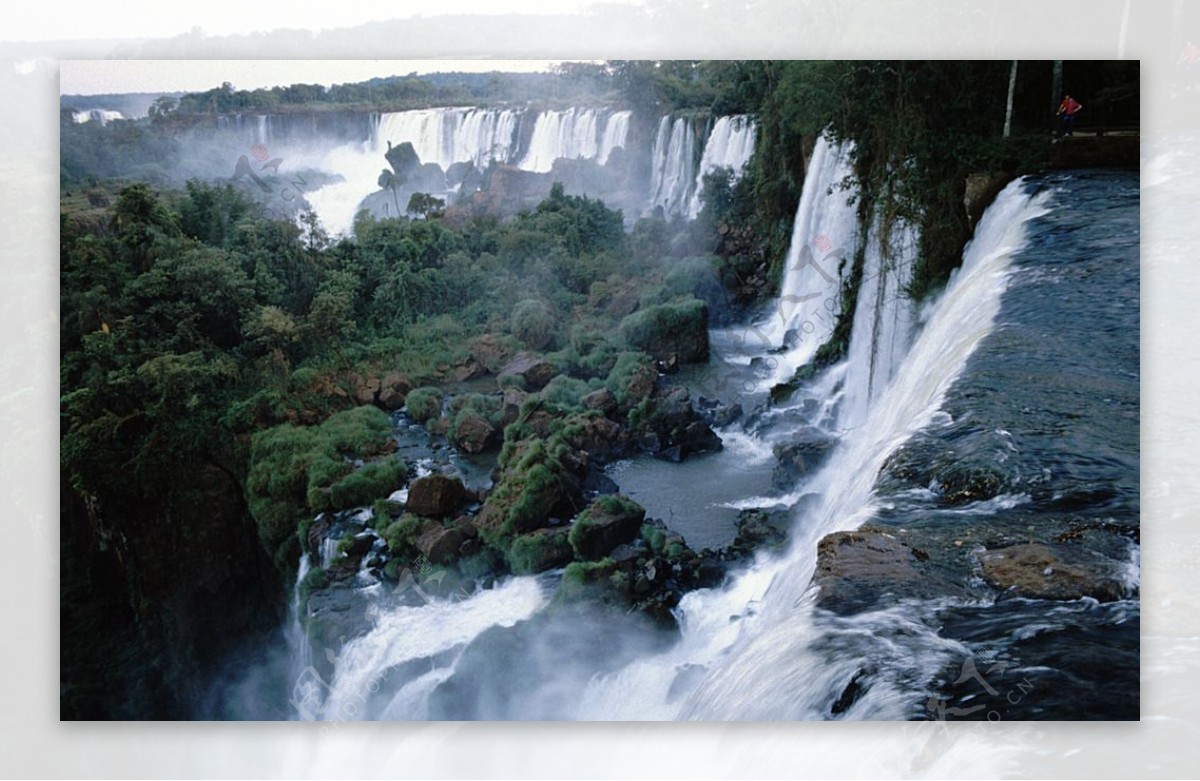 俯视伊瓜拉瀑布图片