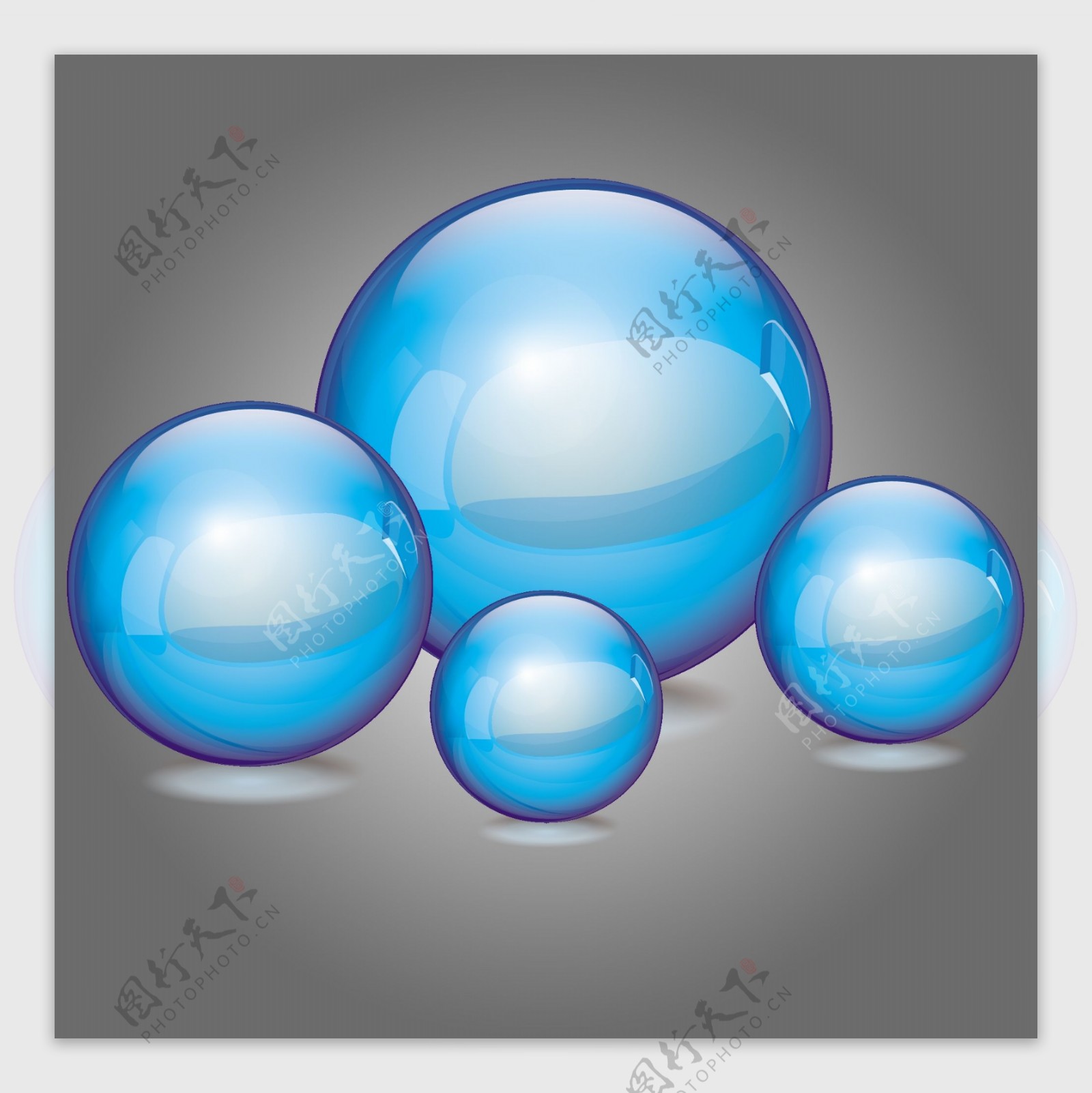 水晶球蓝色水晶球图片