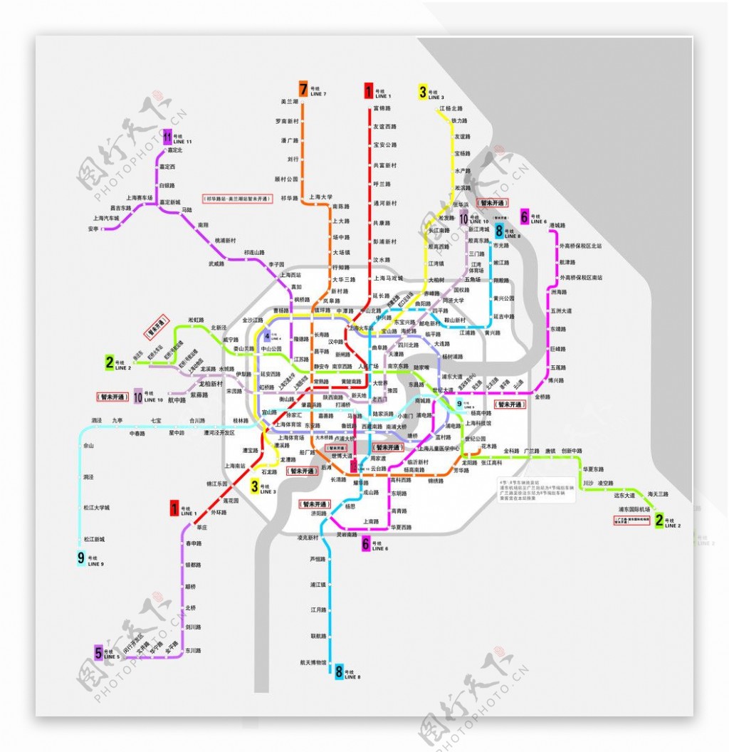最新上海地铁线路图图片