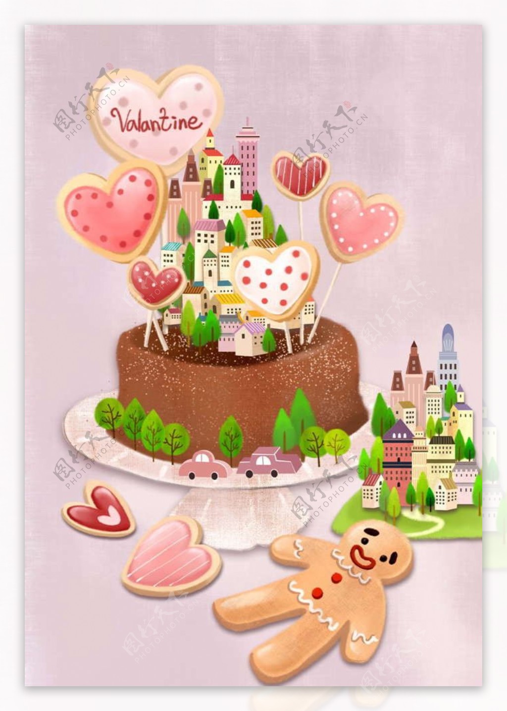 蛋糕城堡图片