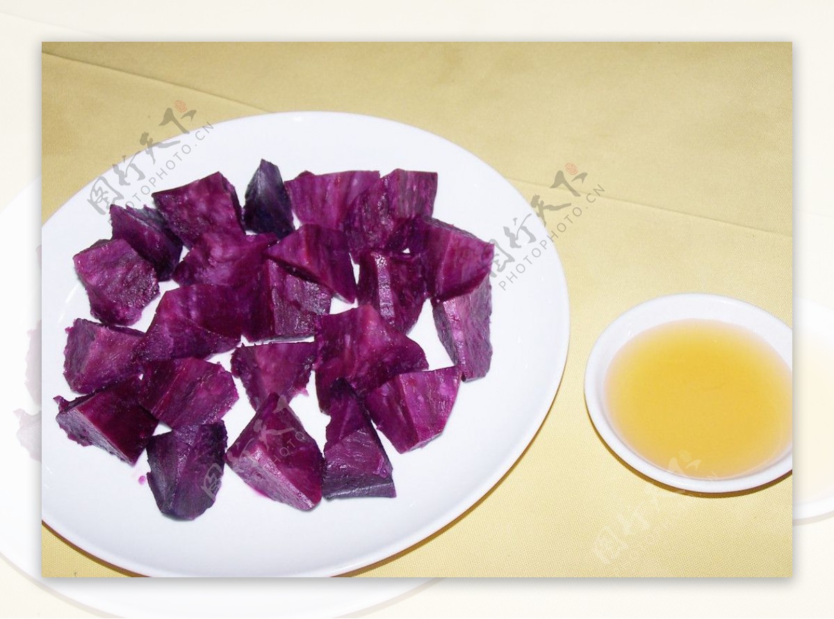 蒸紫红薯图片