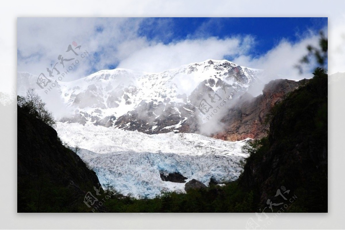 雪山冰川图片